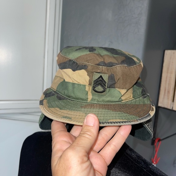 Vintage US Army Military Field Caps (3) - Picture 3 of 4